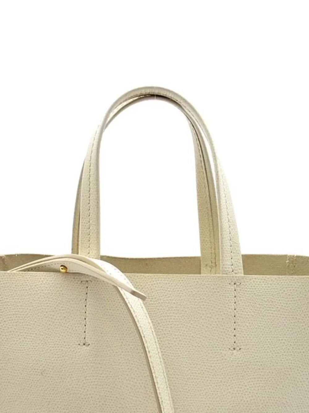 Celine Vertical Cover Small Tote Calfskin White Gray - Picture 2 of 7